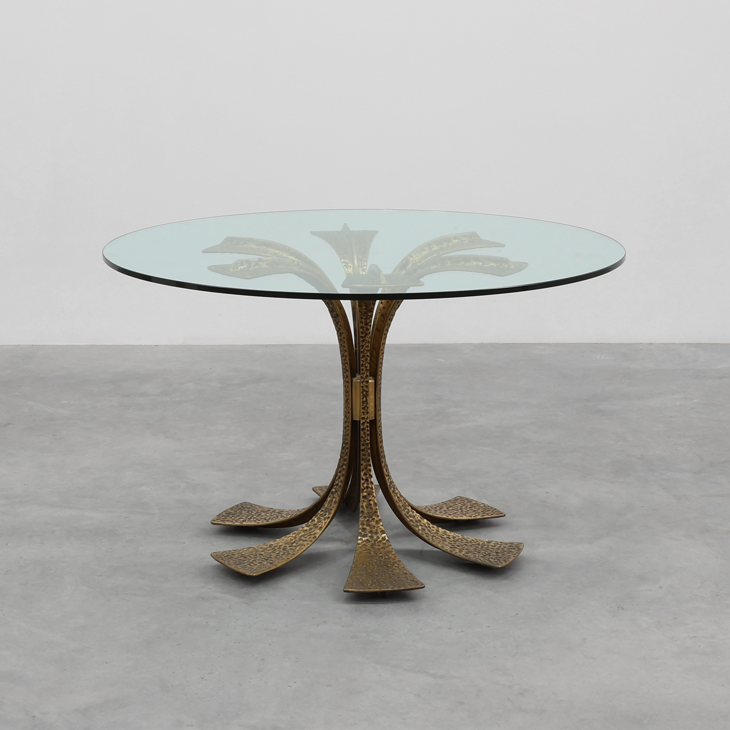 Hammered Bronze Table by Luciano Frigerio for Frigerio di Desio, Italy ca. 1970-img